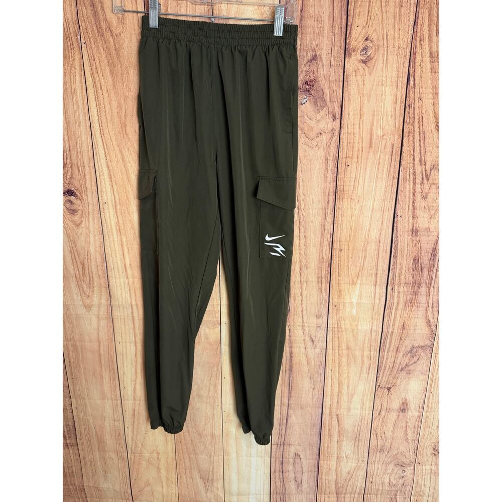 NIKE 3Brand By Russell Wilson Olive Green Cargo Jogger Pants Boys Size L